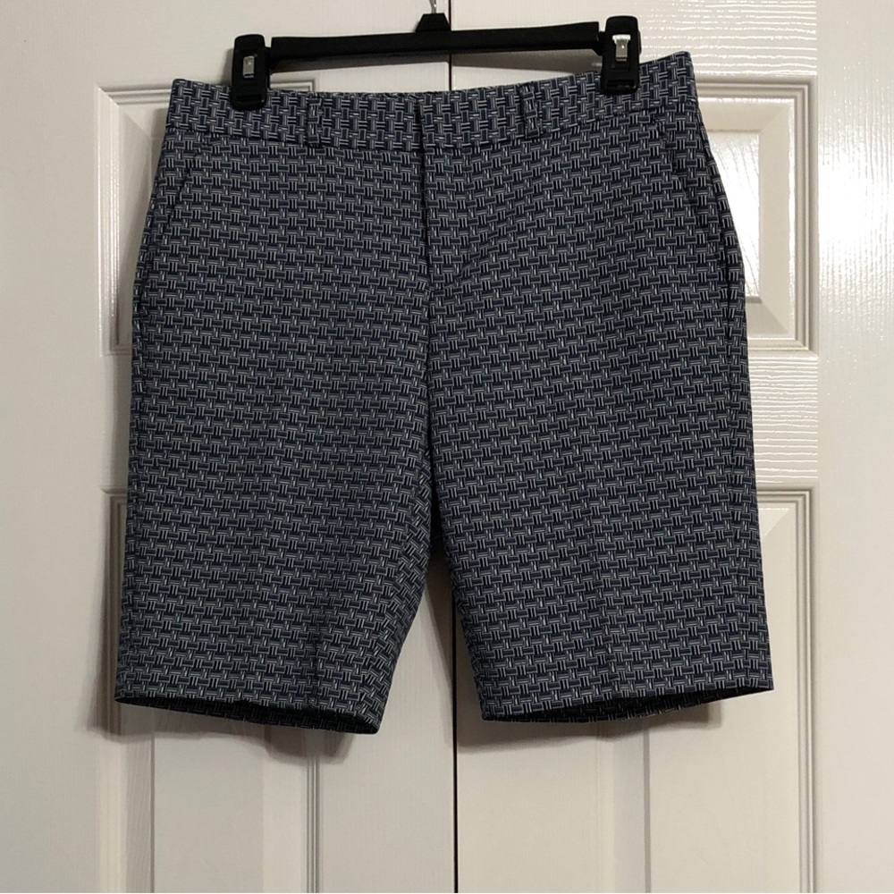 Banana Republic Size 0 Navy Blue Patterned Women's Cargo Shorts